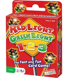 Red Light Green Light, 1-2-3 the Fast and Fun Card Game, Children Ages 5+