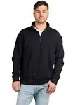 Next Level 9643 unisex Fleece Quarter Zip - Black, S