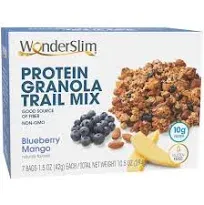 WonderSlim Protein Granola Trail Mix Blueberry Mango 7ct