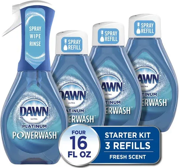 Dawn Dish Spray, Lemon Scent, Powerwash, Platinum 16 fl oz