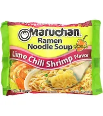 Maruchan Ramen Lime Chili Shrimp Flavor, 3.0 oz, Pack of 24