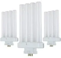 Fluorescent Light Tube, 4 pin Base Light Bulb, 27 watt, 3000K, Light at 1500 Lumens, (Pack of 3)