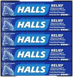 Halls Mentho-Lyptus Triple Action Drops 30 Each (Pack of 2)