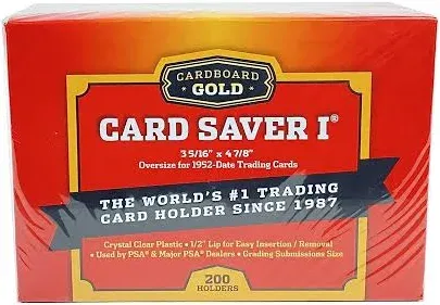 Cardboard Gold Card Saver 1 Semi-Rigid Card Holders