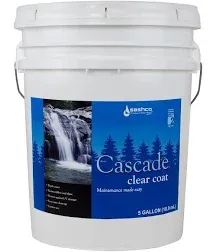 Sashco Cascade Top Coat, 1 Gallon Pail, Clear Semi-Gloss (Pack of 2)