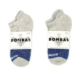 Bombas Women's Originals Ankle Socks, (Grey/Blue)