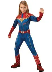 BuySeasons Captain Marvel Deluxe Hero Suit Costume