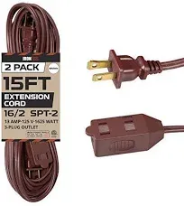 Iron Forge Cable Brown Extension Cord 2 Pack