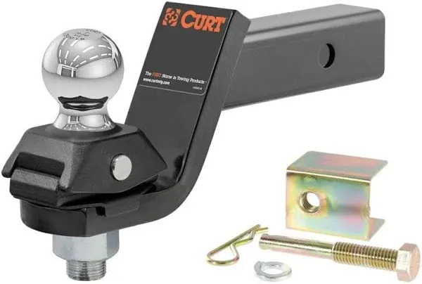 Curt RockerBall Cushion Hitch with 2&#034; Ball (2&#034; Shank, 7,500 lbs., 3&#034; Drop)