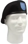 Inspection Ready Wool BLACK BERET WITHOUT FLASH-Military French Cap Beanie JROTC