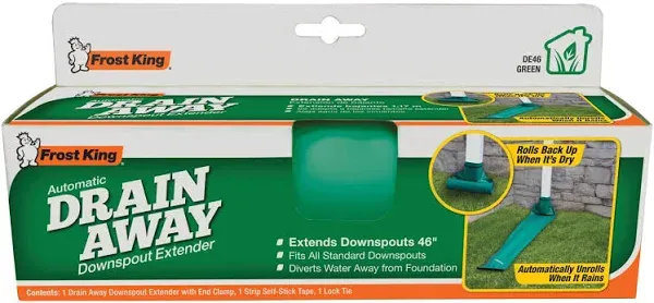  DYNASEAL Universal RAIN DRAIN Raindrain 46&#034; Contro FITS ALL DOWNSPOUT New