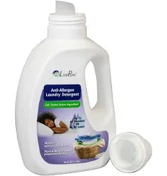 LivePure Anti-Allergen 40 OZ Laundry Detergent for Dust Mites, Pet Dander, Allergies