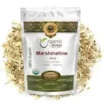 Organic Way Marshmallow Root (Althaea Officinalis) Cut & Sifted - Herbal Tea | European Wild-Harvest | Organic & Kosher Certified | Non GMO & USDA