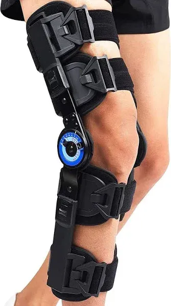 Hinged ROM Knee Brace support stabilizer,Pos<wbr/>t Op Knee Brace,ACL MCL