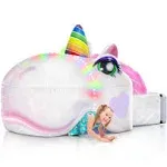 Light-Up Air Tent, Inflatable Blow Up Tent - Toys, 30 Seconds Setup - Unicorn