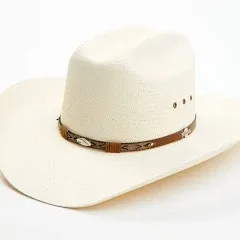 Stetson Men's Rodeo Natural Cattleman Straw Western Hat