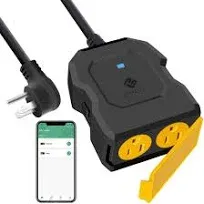 Outdoor Smart Plug Etekcity WiFi Wireless Remote Control (Black) 