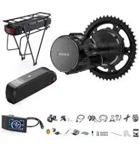 BAFANG BBS02 48V 750W Mid Drive Kits Mid Motor Ebike Conversion Kits with Chainring Wheel and LCD Display(No Battery)