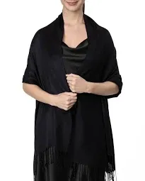 Achillea Large Soft Silky Pashmina Shawl Wrap Scarf