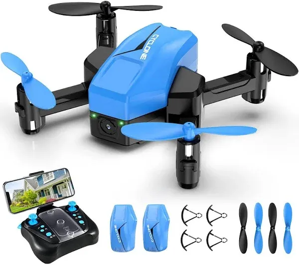 ATTOP Mini Drone for Kids with 1080P Camera - Foldable FPV Drone for Kids, Pocket RC Quadcopter with 2 Batteries, One Key Start, Altitude Hold, Headless Mode, 3D Flips, Toys Gifts for Boys Girls