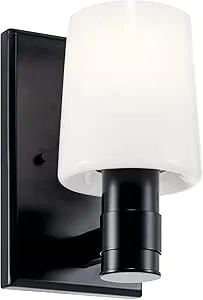 Kichler Lighting-55174BK-Adani 1 Light Wall Sconce In Modern