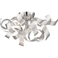 Ribbons - 4 Light Flush Mount-Millenia Finish Flush Mount Quoizel Lighting