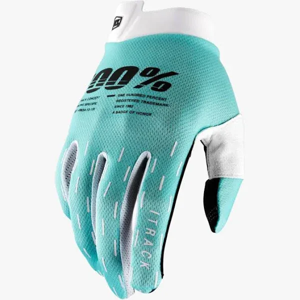 100% ITRACK Ultralight Motocross Gloves - Lightweight MX Dirt Bike & Powersport Racing Protective Gear