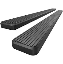 APS Running Boards 5in Black Compatible with Toyota Tacoma 2005-2023 Double C...