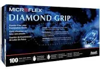 Microflex MF-300-XL DIAMOND GRIP PF LATEX GLOVES XL 100PK