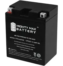 Mighty Max YTX14AH-BS Battery for Polaris All Models Excl. Predator 500cc 99-12  | eBay