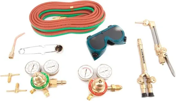 Forney 1705 Torch Kit, Medium Duty, Shop Flame, Victor Type Oxygen Acetylene