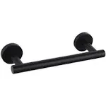 GERZWY 9-Inch Small Kitchen Towel Bar Sus 304 Stainless Steel Cabinet Hand Towel Bar Wall Mounted Bathroom Organizer Matte Black