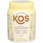 Kos Plant Protein, Organic, Vanilla Flavored - 19.6 oz