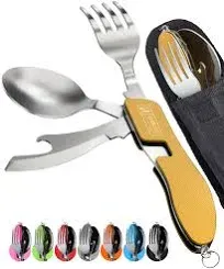 Orblue 4-in-1 Camping Utensils 2-Pack