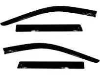 Auto Ventshade [AVS Outside Mount Ventvisor/Window Deflectors | Fits 2011-2021 Jeep Grand Cherokee (Excludes Grand Cherokee L), 4 pcs. | Smoke - 94252