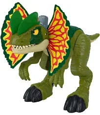 Fisher-Price Imaginext Jurassic World Thrash Attack Dilophosaurus Dinosaur Toy