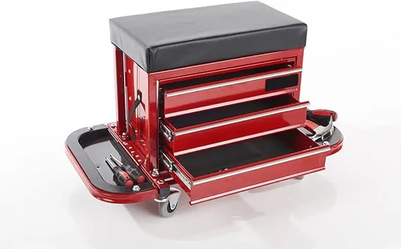 Sharper Image Rolling Toolbox Stool by Sharper Image