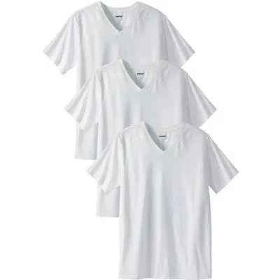 KingSize Men's Big & Tall Cotton V-Neck Undershirt