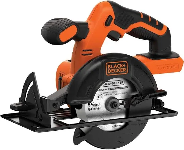 BLACK+DECKER 20-Volt Max 5-1/2-in Cordless Circular Saw (Bare Tool) Bdccs20b