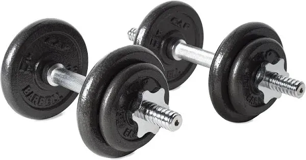 Cap Barbell 40-Pound Adjustable Dumbbell Set with Case