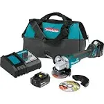 Makita XAG04T 18V LXT Lithium-Ion Brushless 4-1/2" / 5" Angle Grinder Kit