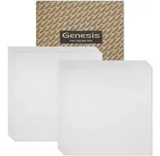 Genesis 2ft x 2ft Smooth Pro White Ceiling Tiles