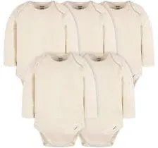 5-Pack Baby Black Premium Long Sleeve Onesies® Bodysuits