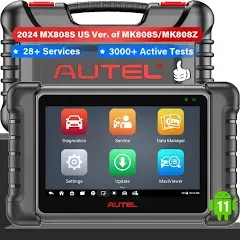 Autel MaxiCOM MK808Z with 60$ MV108S, 2024 Android 11 MK808 Bidirectional Scan Tool Same As MK808BT Pro MX808S MK808S, Alternative to MaxiCheck MX900 OBD2 Scanner, 28+ Service, Active Testing Scanner