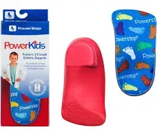 PowerStep Pediatric 3/4 Length Orthotic Supports Boys Toddler 10-11 KC