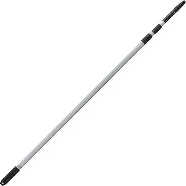 Unger Aluminum 5-11 Foot Telescopic Pole with Removeable Cone and Universal Thread,Silver and Black