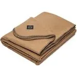 Arcturus Military Wool Blanket - Camel | 4.5 lbs (64" x 88")