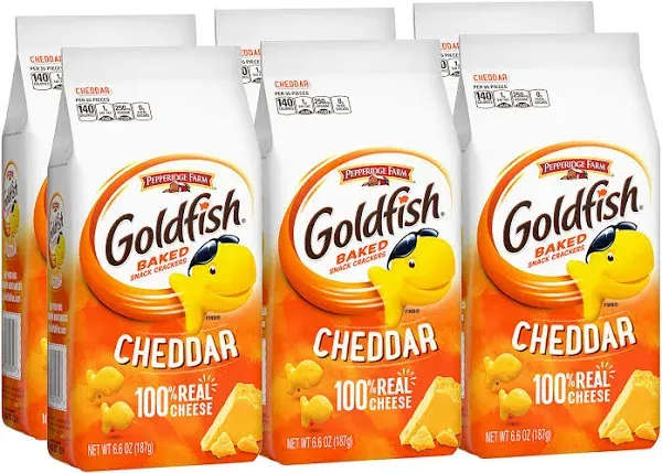 Goldfish Baked Snack Crackers, Cheddar, Family Size - 10 oz