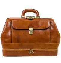 Large Italian Leather Doctor Bag - The Master and Margarita