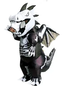 Spooktacular Creations Adult Dragon Skeleton Inflatable Costume